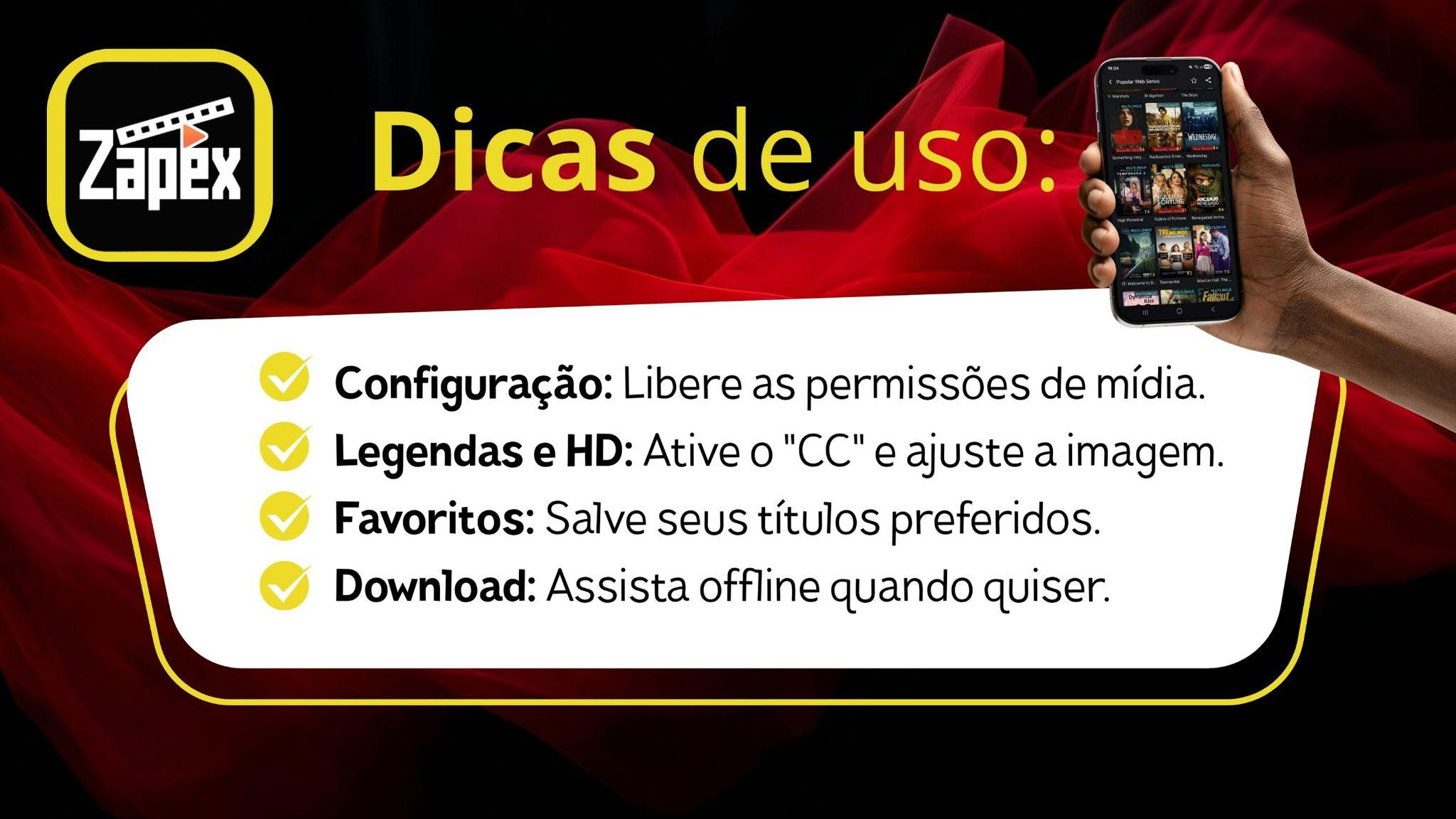 Siga as dicas de uso e garanta sua diversão com Zapex